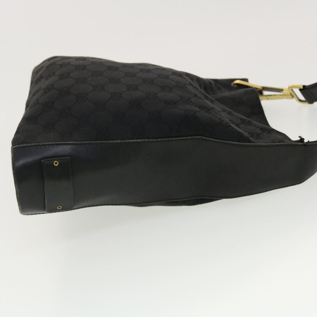 GUCCI GG Canvas Shoulder Bag Black 91761 40754