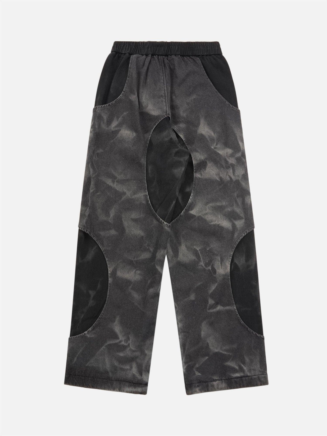 1984 Distressed Tie-dye Cutout Hip-hop Sweatpants