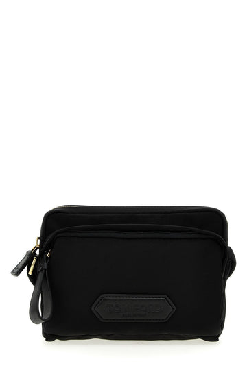 Tom Ford Men Logo Nylon Crossbody Bag