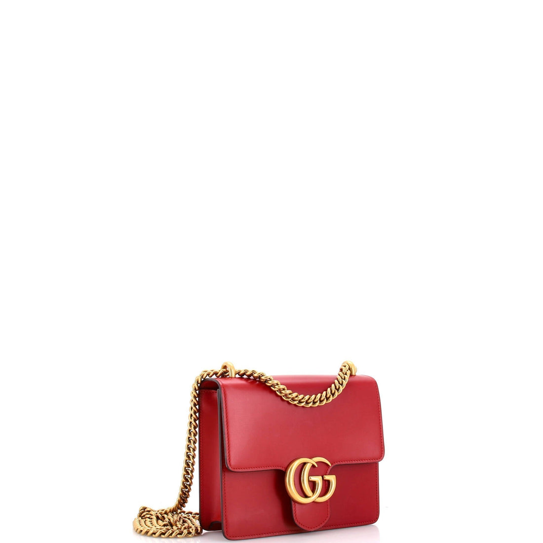 GG Marmont Chain Shoulder Bag Leather Small