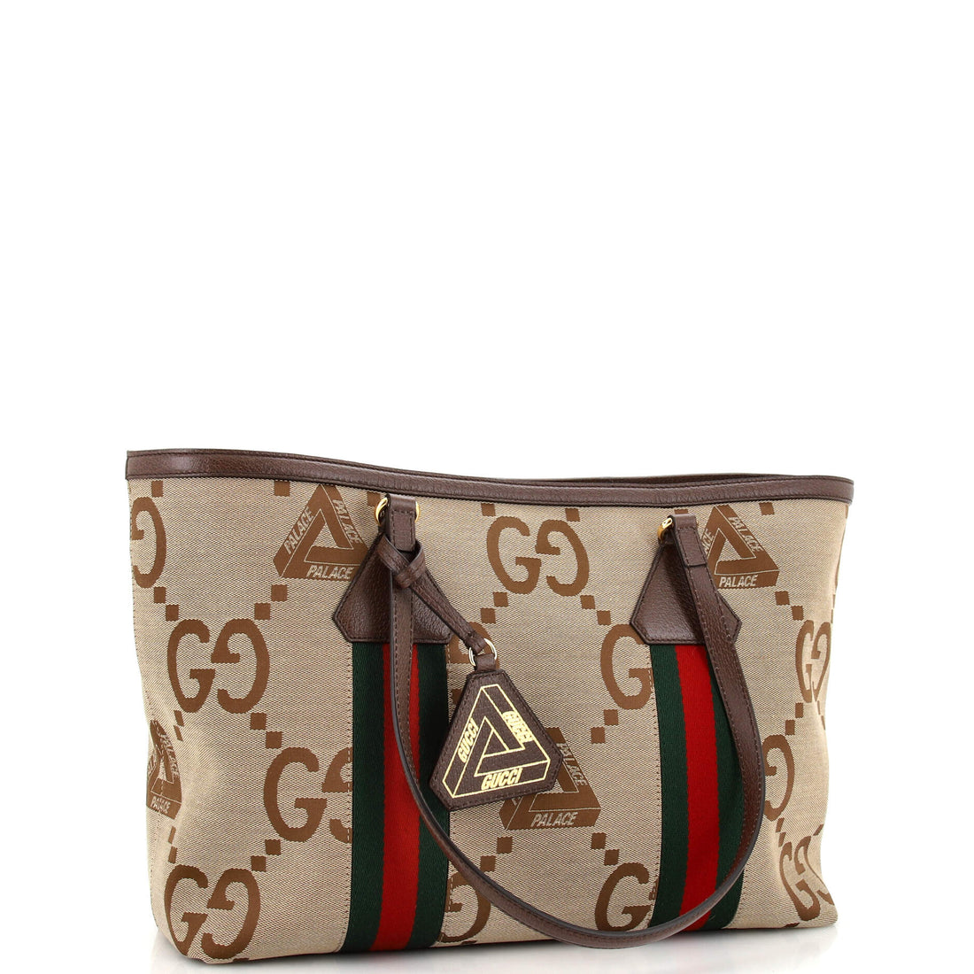 x Palace Web Shopper Tote Jumbo GG Tri-Ferg Logo Canvas Medium