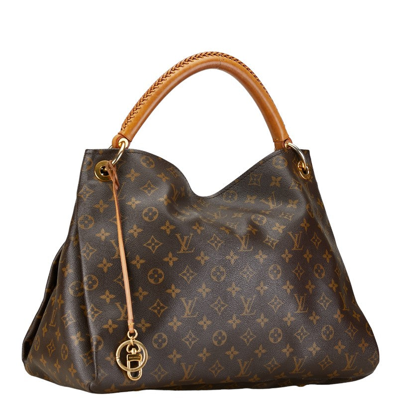 Louis Vuitton Artsy MM Tote Bag Brown PVC Leather