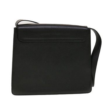 GUCCI Shoulder Bag Leather Black 41263