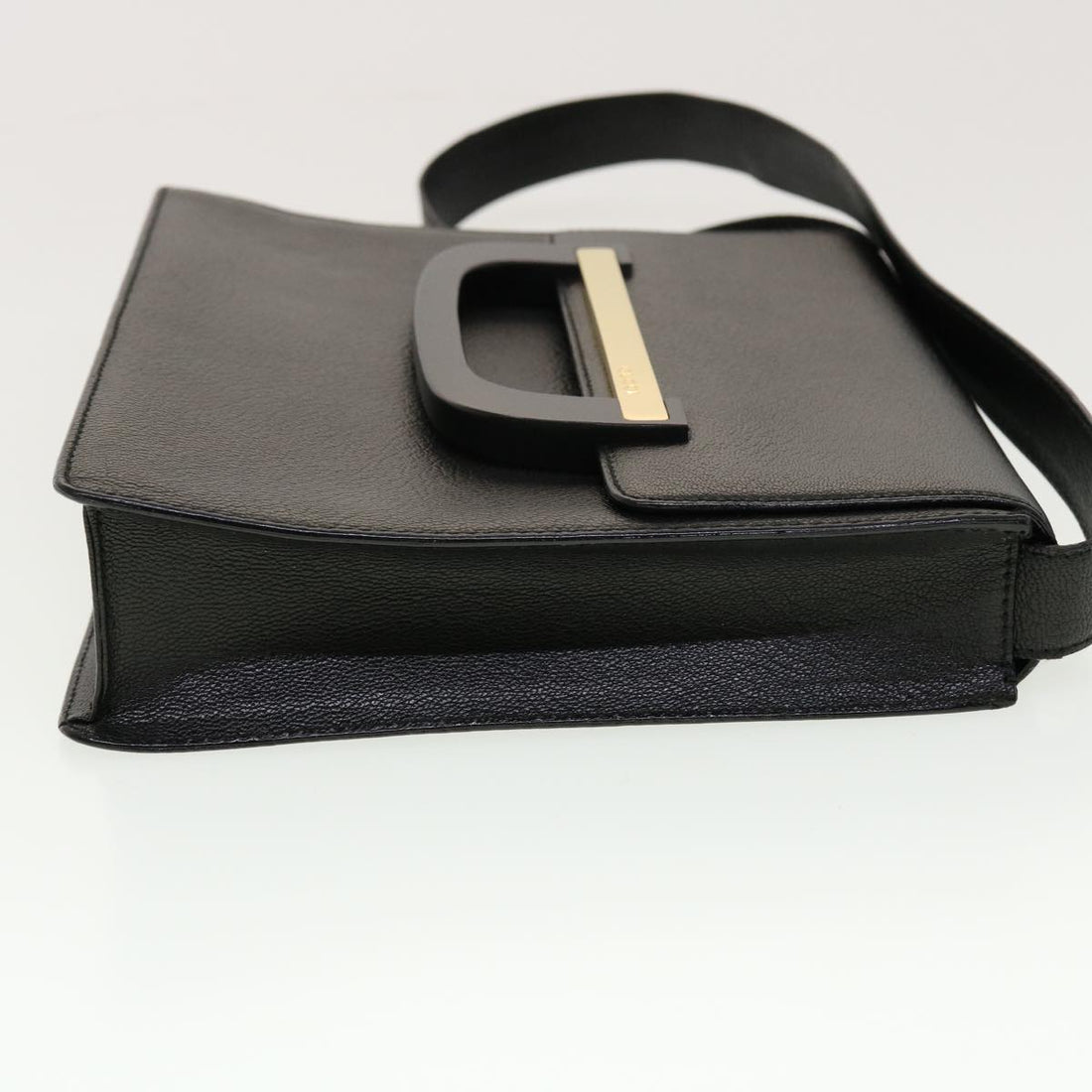 GUCCI Shoulder Bag Leather Black 41263