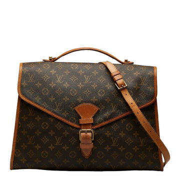 Louis Vuitton Monogram Beverly Handbag 2WAY M51121 Brown PVC Leather  Louis Vuitton