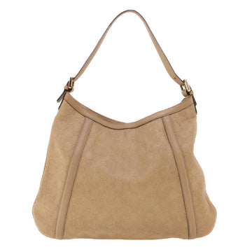 GUCCI GG Canvas Guccissima Shoulder Bag Beige 162740 41962