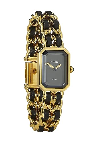 Chanel,  Black & Gold Premiere Watch Medium, Black