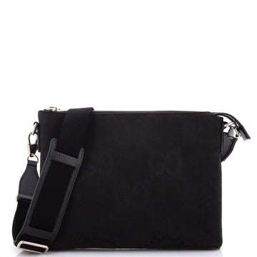 Zip Messenger Bag Jumbo GG Canvas