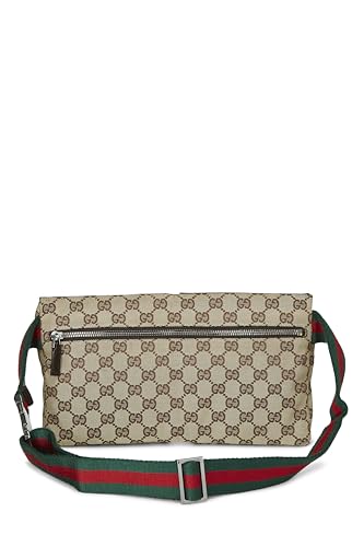 Gucci,  Original GG Canvas Double Pocket Waist Pouch, Brown