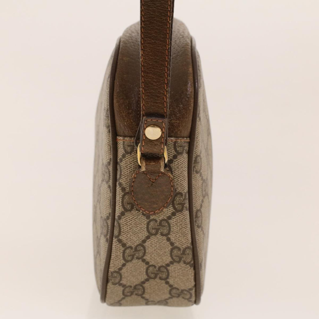 GUCCI GG Canvas Web Sherry Line Clutch Bag Beige Red Green 8901034 42098
