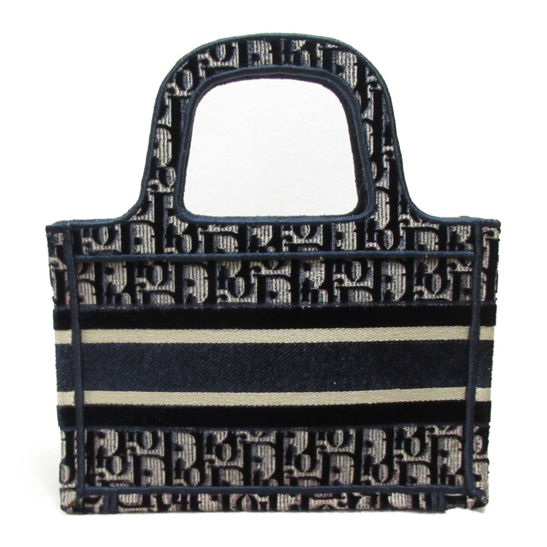 Dior Dior Umbrella Embroidery Book Tote Mini-Bag Handbag Handbag Canvas  Navy S5475ZRIW_M928