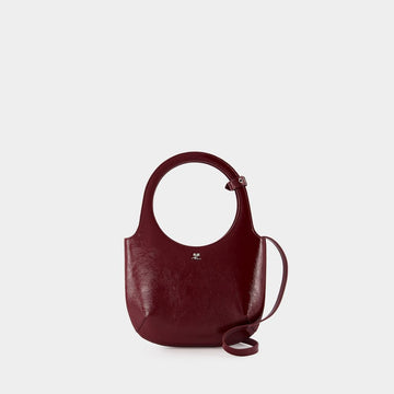 HOLY NAPLAK LEATHER BAG BURGUNDY