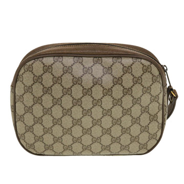GUCCI GG Canvas Web Sherry Line Clutch Bag Beige Red Green 8901034 42585