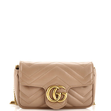GG Marmont Flap Bag Matelasse Leather Super Mini