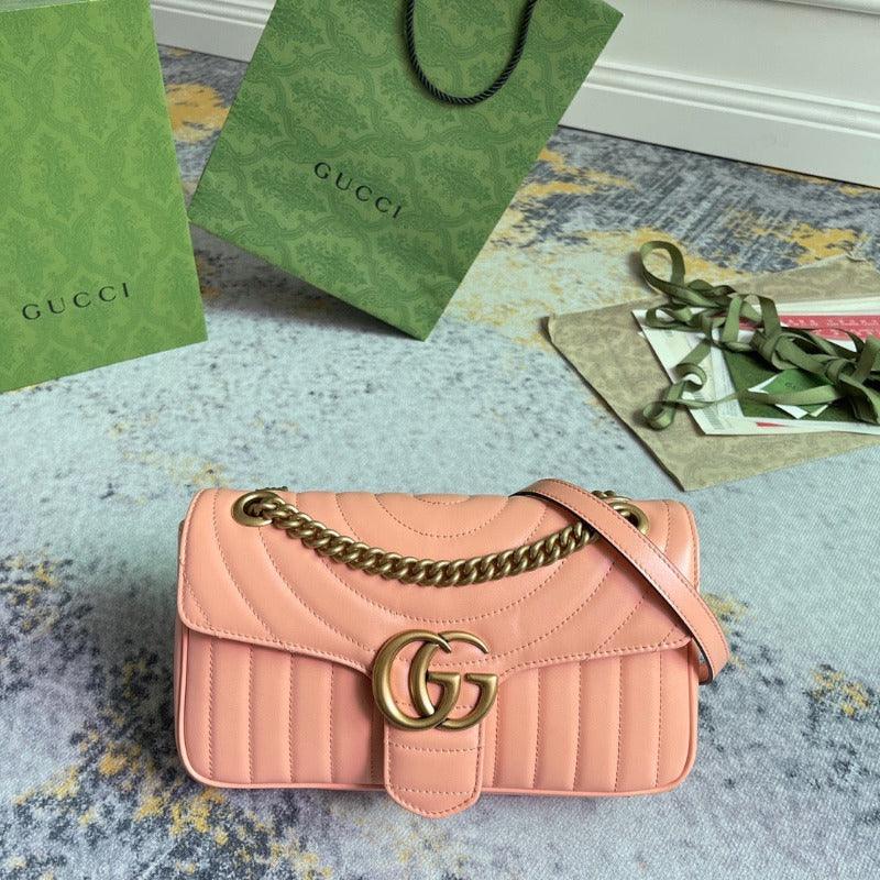 Makersluxe - Marmont Shoulder Bag Peach