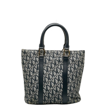Dior Trotter Bag Handbag Navi White Linen Leather  Dior