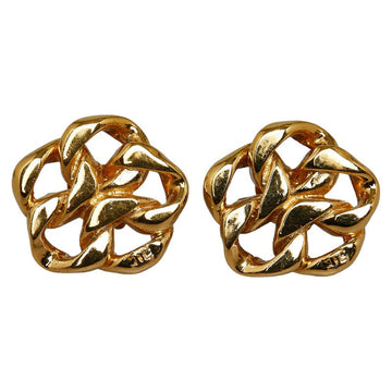 Chanel Chain Motif Earrings Gold  Ladies Chanel