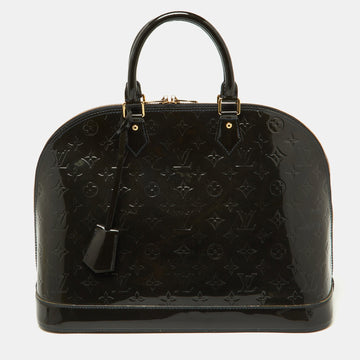 Louis Vuitton Bleu Infini Monogram Vernis Alma Gm Bag