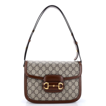 Horsebit 1955 Shoulder Bag GG Coated Canvas East West