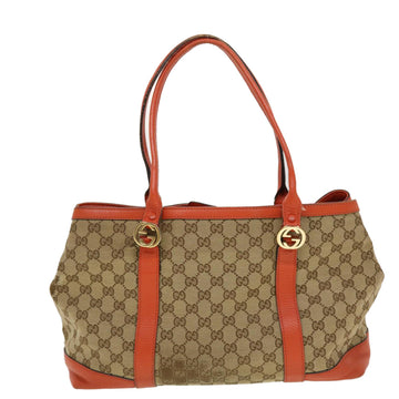GUCCI GG Canvas Shoulder Bag Beige 353122 43168