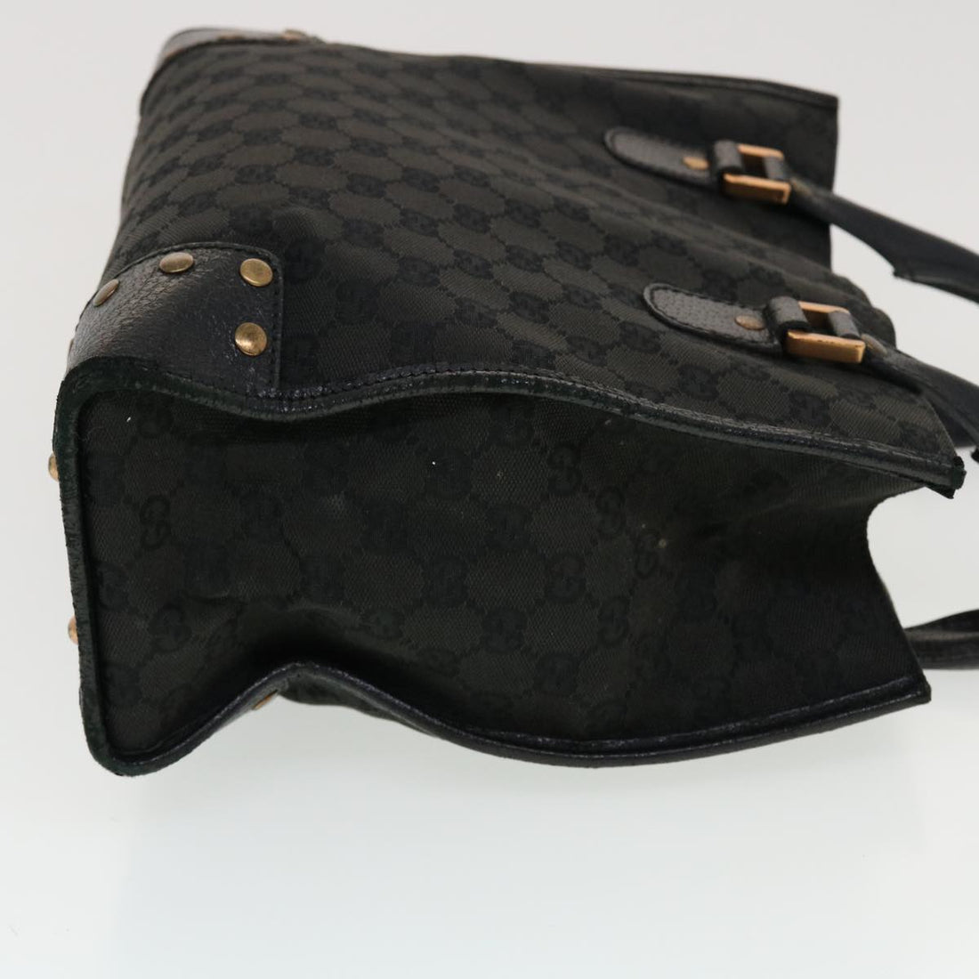 GUCCI GG Canvas Tote Bag Black 124260 43271