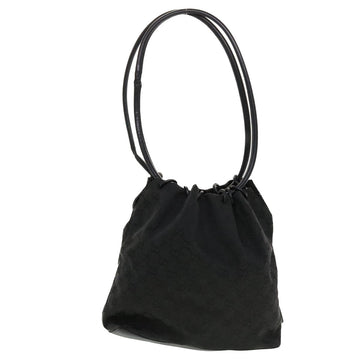 GUCCI GG Canvas Shoulder Bag Black 90644 43327