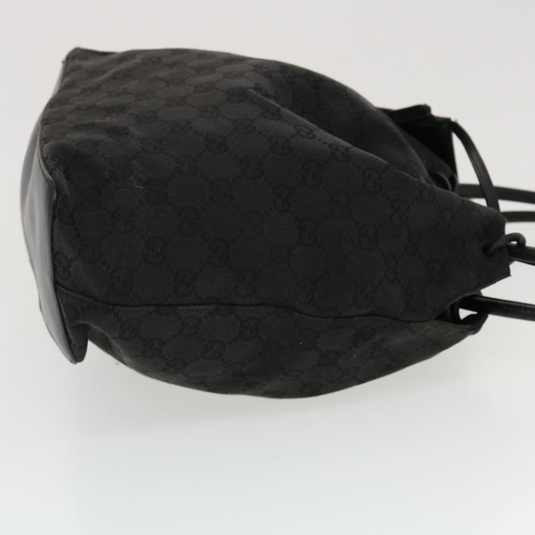 GUCCI GG Canvas Shoulder Bag Black 90644 43327