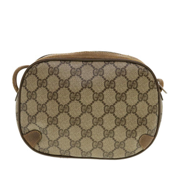 GUCCI GG Supreme Web Sherry Line Shoulder Bag Beige Red 89.02.066 43663