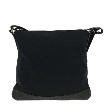 GUCCI GG Canvas Shoulder Bag Black 145857 43763