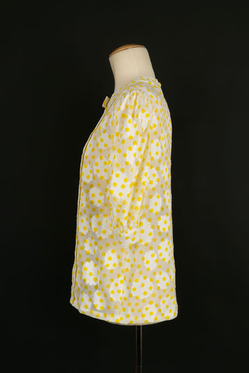 Blouse à pois vintage