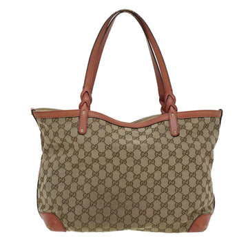 GUCCI GG Canvas Tote Bag Beige 247209 43885
