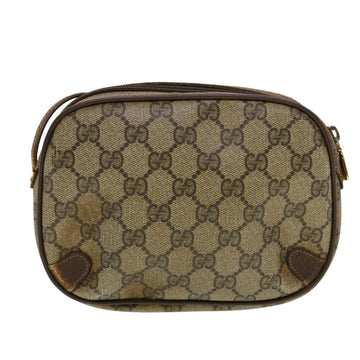 GUCCI GG Canvas Web Sherry Line Shoulder Bag Beige Red Green 43903