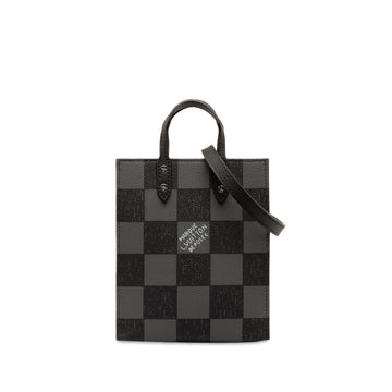 Black Louis Vuitton Damier Checkerboard Sac Plat XS Satchel