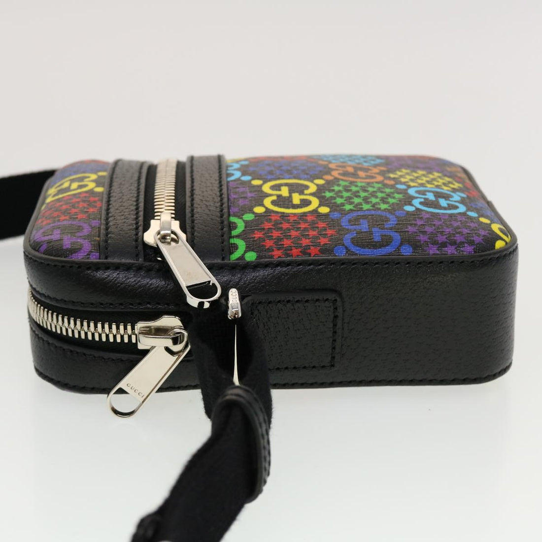 GUCCI GG Psychedelic Shoulder Bag PVC Leather Multicolor 44040A