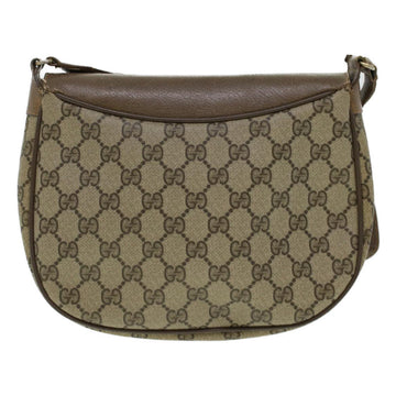 GUCCI GG Canvas Web Sherry Line Shoulder Bag Beige Red 10.02.056 44259