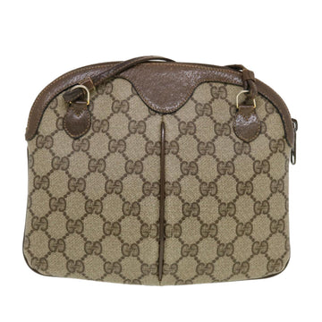 GUCCI GG Canvas Web Sherry Line Shoulder Bag Beige Red 904.02.047 44260