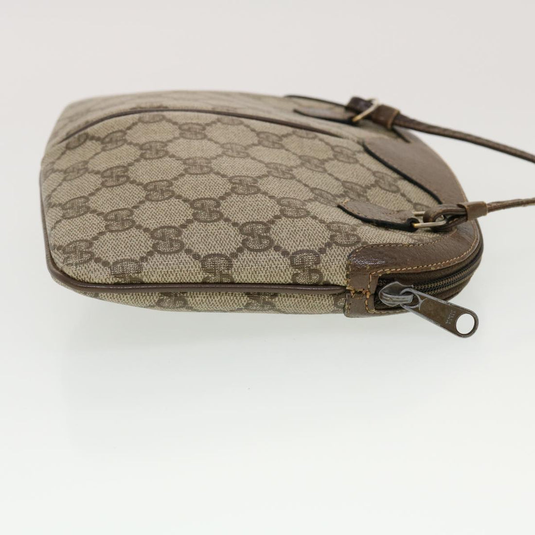 GUCCI GG Canvas Web Sherry Line Shoulder Bag Beige Red 904.02.047 44260