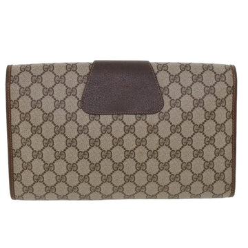 GUCCI GG Canvas Web Sherry Line Clutch Bag Beige Red Green 156.01.031 44314