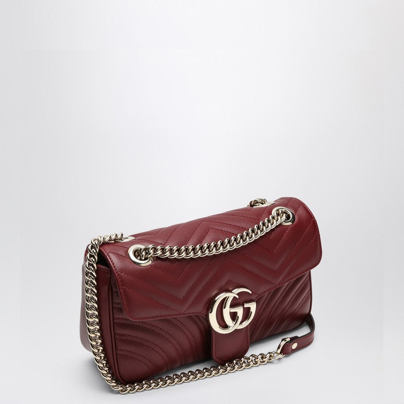 Gucci Gg Marmont Rosso Ancora Small Shoulder Bag Women