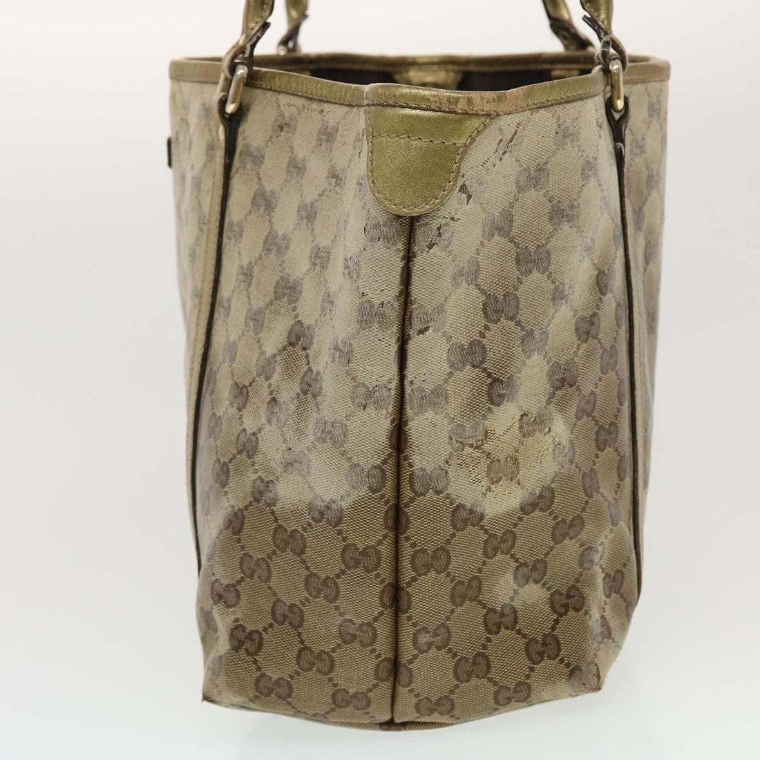 GUCCI GG Supreme Shoulder Bag Beige 197953 44426