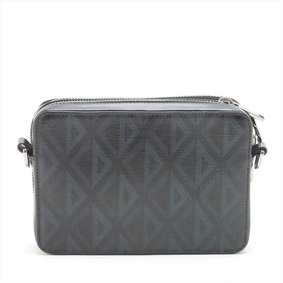 Christian Dior CD diamond PVC leather shoulder bag black    store