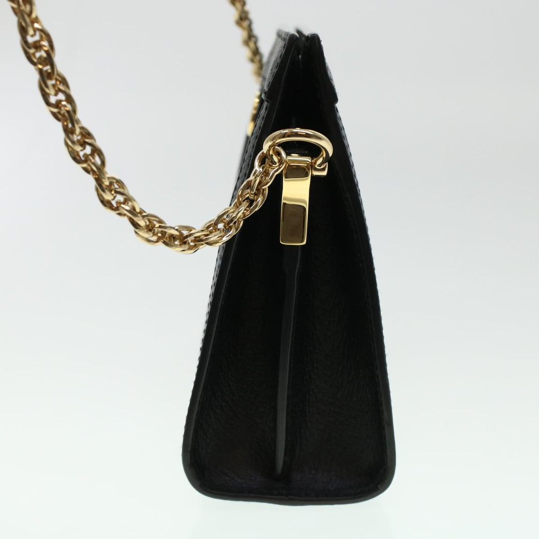 GUCCI Ophdia GG Chain Web Sherry Line Shoulder Bag Black Red 503877 44699A