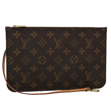 Louis Vuitton Neverfull  Canvas Clutch Bag ()