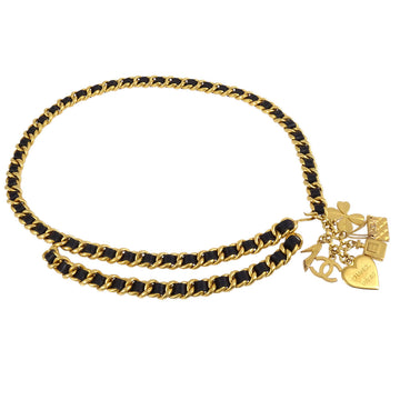 Chanel Icon Chain Belt Black 95A Small Good