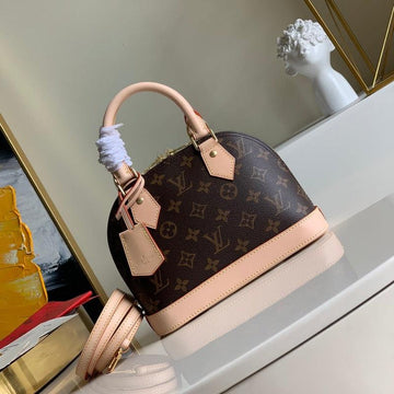 Makersluxe - Alma BB Monogram Bag Brown/Pink