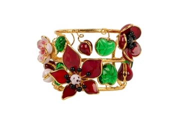 Bracelet manchette fleurs Augustine