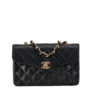 Chanel Mini Matrasse Coco Chain Shoulder Bag Black G   CHANEL