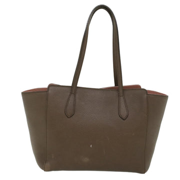 GUCCI Shoulder Bag Leather Gray 354408 45056