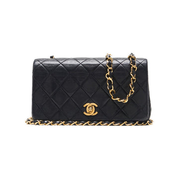 Chanel Mini Trace Full Flap Turnlock Chain Shoulder  Black  Shoulder Bag Miniature Shoulder Bag  Bag Hybrid  Ship SS] E-
