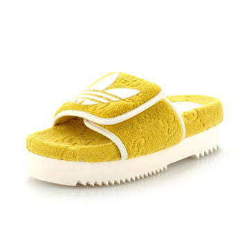 x Adidas Women's Platform Slide Sandals Terry Cloth